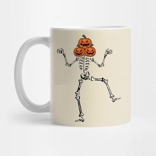 Skelleton Pumkin Dance Mug